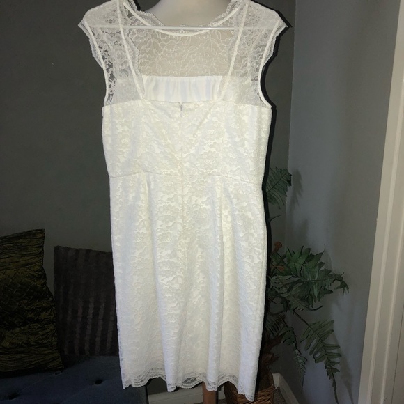 NWOT Calvin Klein White Lace Dress - Picture 2 of 7